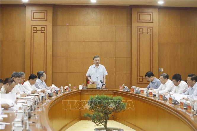 Tổng B&iacute; thư, Chủ tịch nước T&ocirc; L&acirc;m: Ph&aacute;t triển c&ocirc;ng nghiệp vật liệu theo hướng xanh, bền vững, tự chủ