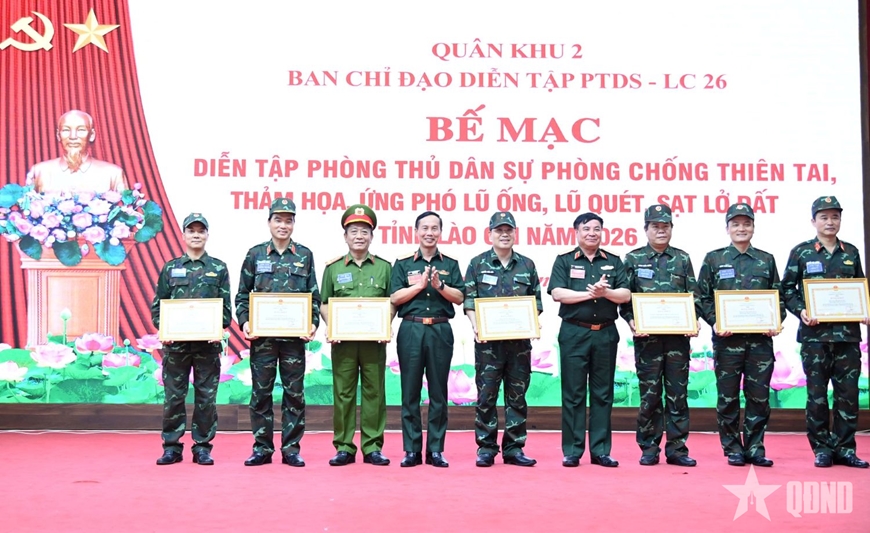 Tỉnh Lào Cai hoàn thành xuất sắc diễn tập phòng thủ dân sự