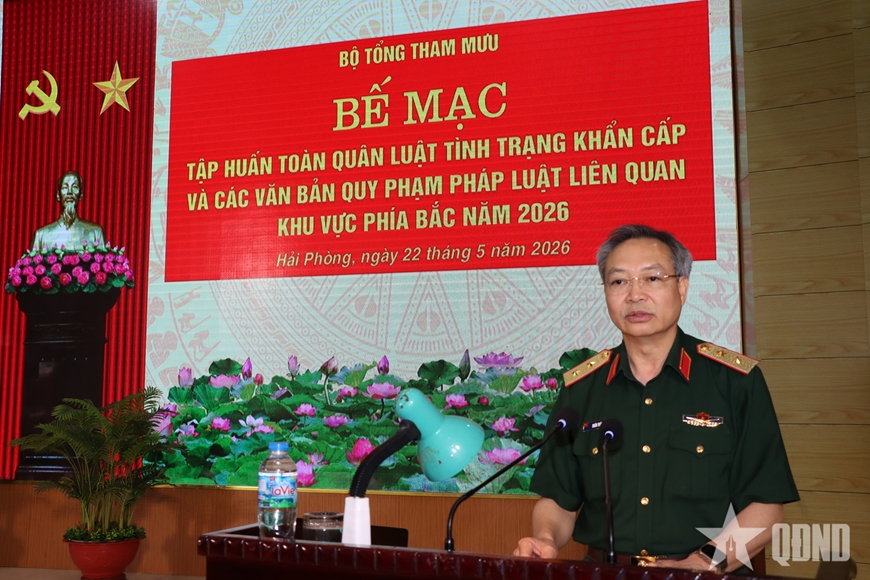 Bộ Tổng Tham mưu bế mạc tập huấn Luật Tình trạng khẩn cấp
