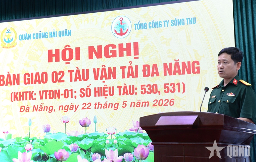 T%u1ED5ng công ty Sông Thu bàn giao 2 tàu v%u1EADn t%u1EA3i %u0111a n%u0103ng