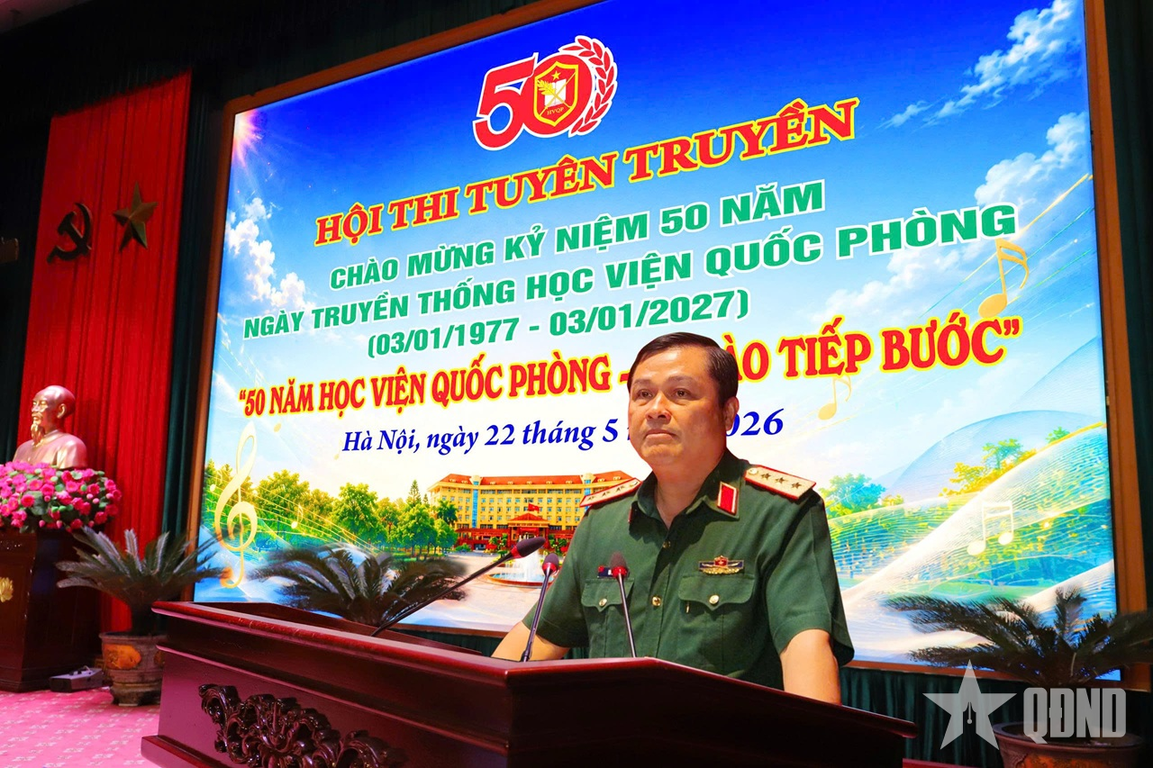 Hội thi tuyên truyền “50 năm Học viện Quốc phòng - Tự hào tiếp bước”