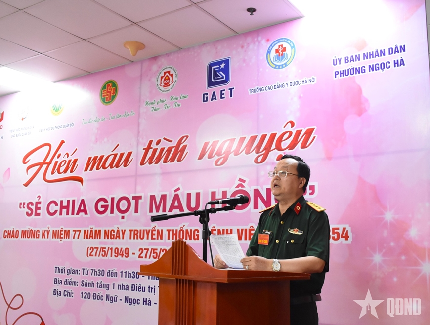 Bệnh viện Qu&acirc;n y 354: Sẻ chia giọt m&aacute;u hồng
