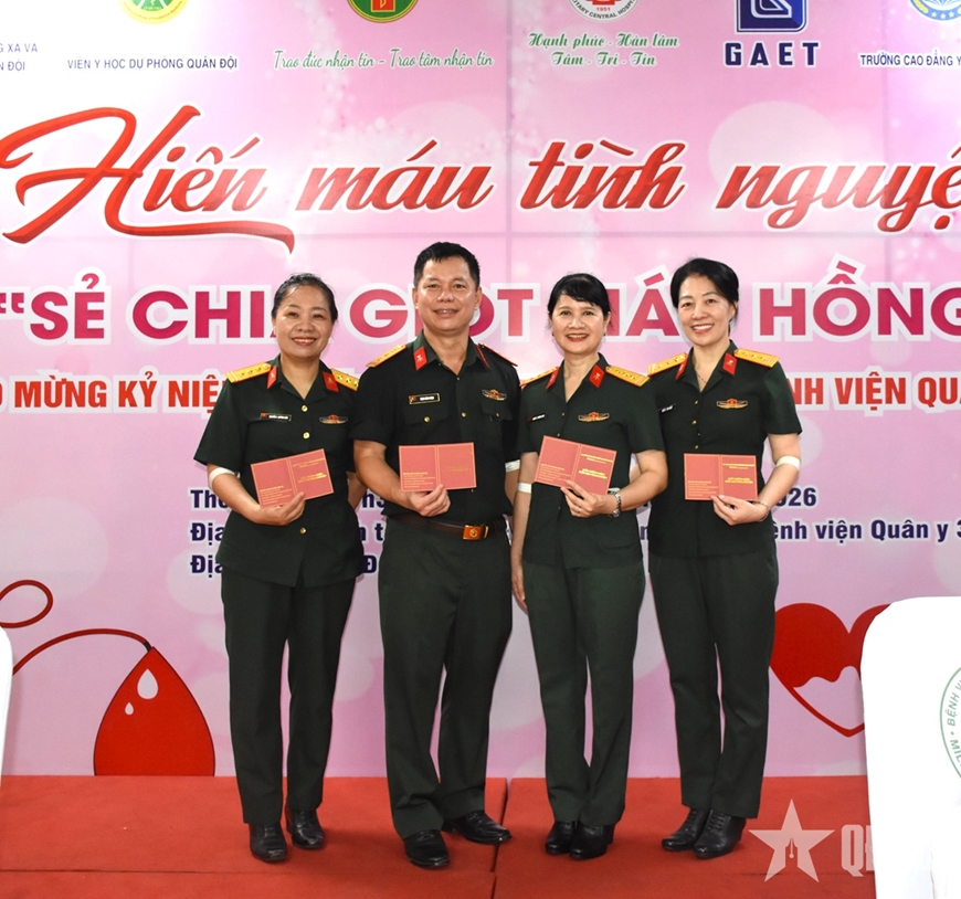 Bệnh viện Qu&acirc;n y 354: Sẻ chia giọt m&aacute;u hồng