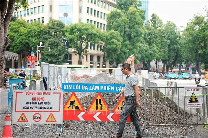 Hà Nội điều chỉnh tổ chức giao thông một số tuyến đường phục vụ thi công dự án chống úng ngập