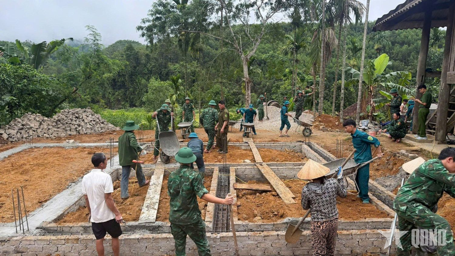 Bộ đội Biên phòng Nghệ An: Chung sức xây dựng nhà ở cho gia đình chính sách