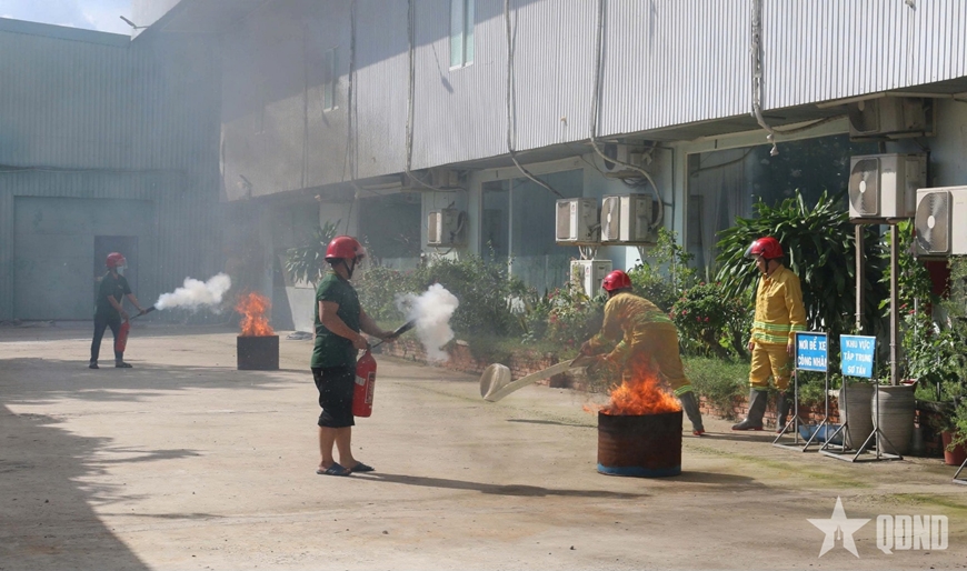 An Giang thực tập phương án chữa cháy và cứu hộ cứu nạn