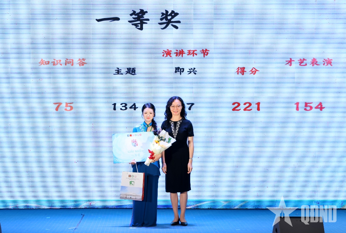 Học sinh Trường THPT chuyên Chu Văn An (Lạng Sơn) giành giải nhất cuộc thi Nhịp cầu Hán ngữ lần thứ 19