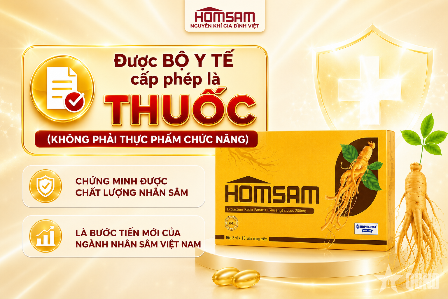 HOMSAM - bước ngoặt mới của ngành Nhân Sâm