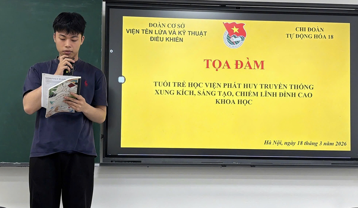 Học viện Kỹ thuật quân sự: Tấm gương nam sinh học xuất sắc, 