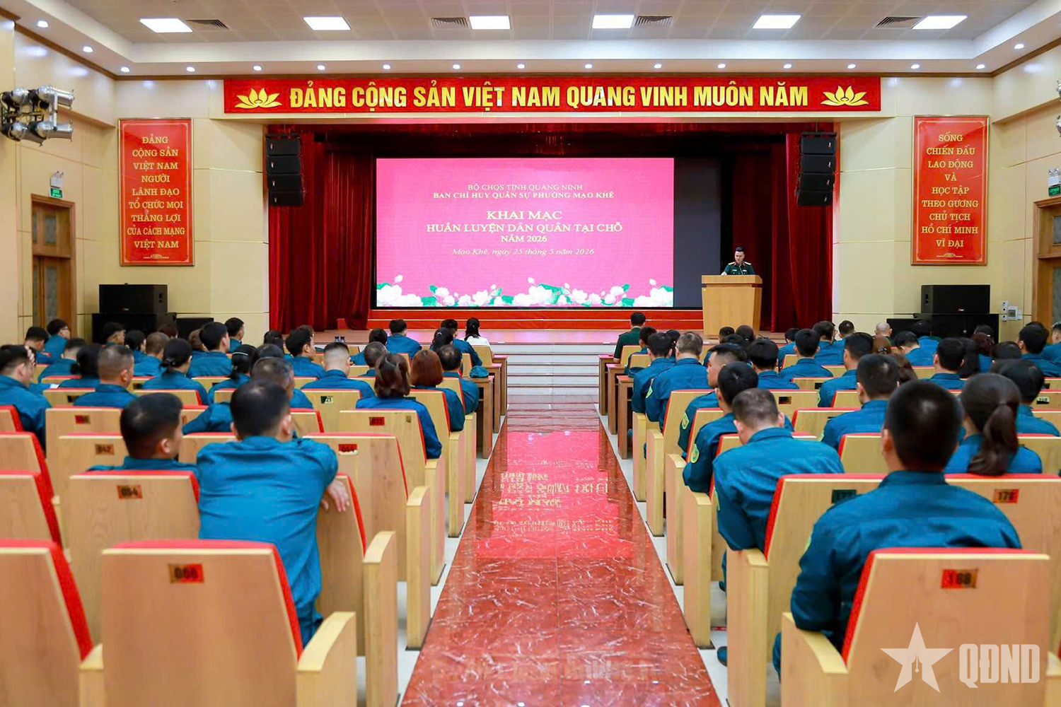 Quảng Ninh: Ban CHQS phường Mạo Khê khai mạc huấn luyện dân quân tại chỗ năm 2026