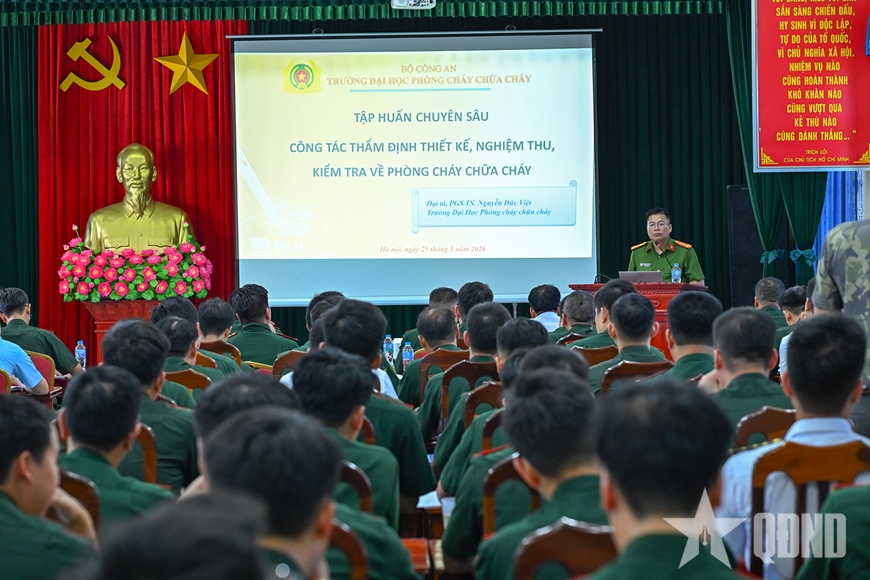 Tập huấn công tác thẩm định, kiểm tra phòng cháy, chữa cháy