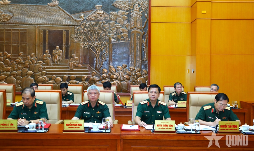Đại tướng Phan Văn Giang chủ trì giao ban Bộ Quốc phòng