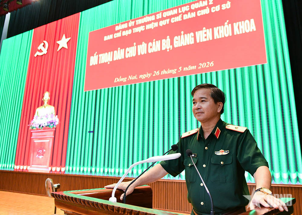 Trường Sĩ quan Lục quân 2 phát huy dân chủ, tạo đồng thuận trong cán bộ, giảng viên