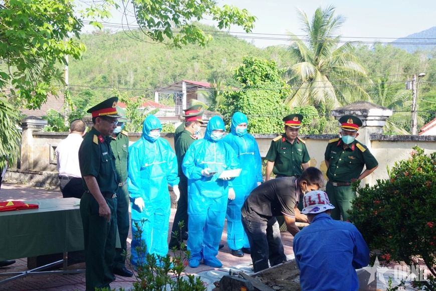 Khánh Hòa: Tiến hành lấy mẫu hài cốt liệt sĩ chưa xác định được thông tin