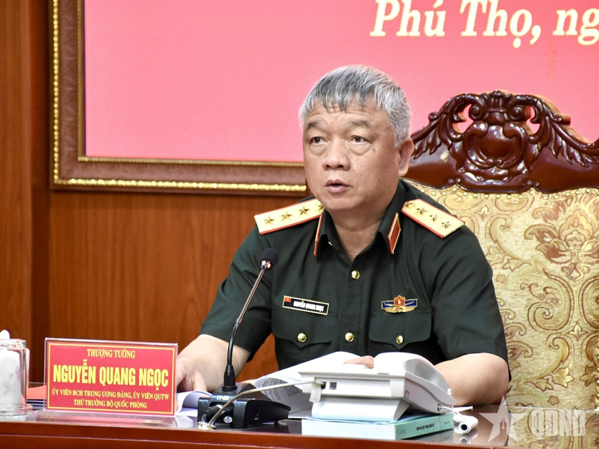 Thượng tướng Nguyễn Quang Ngọc kiểm tra công tác hậu cần, tài chính và đầu tư xây dựng cơ bản tại Quân khu 2