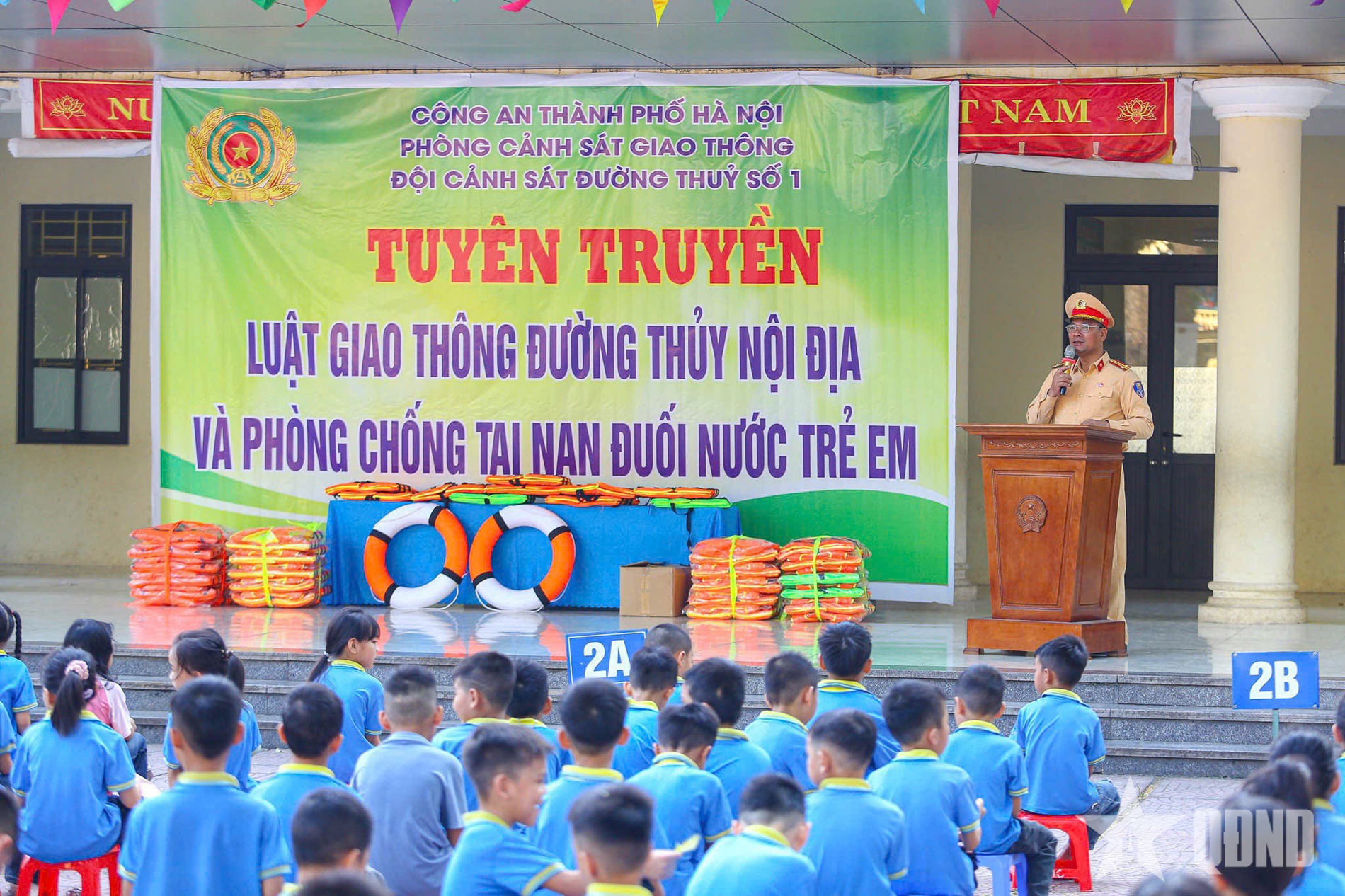 Hà Nội: Trang bị kiến thức phòng ngừa đuối nước cho học sinh xã đảo Minh Châu