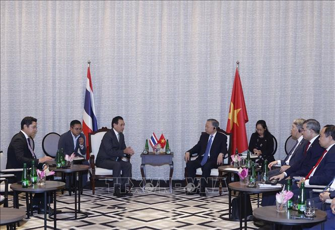 Tổng Bí thư, Chủ tịch nước Tô Lâm tiếp lãnh đạo một số tập đoàn tại Thái Lan  