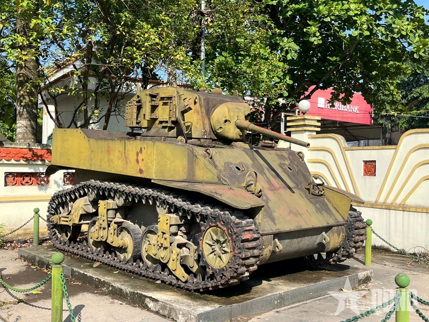 Bảo tàng Lịch sử Quân sự Việt Nam tiếp nhận xe tăng M5 Stuart