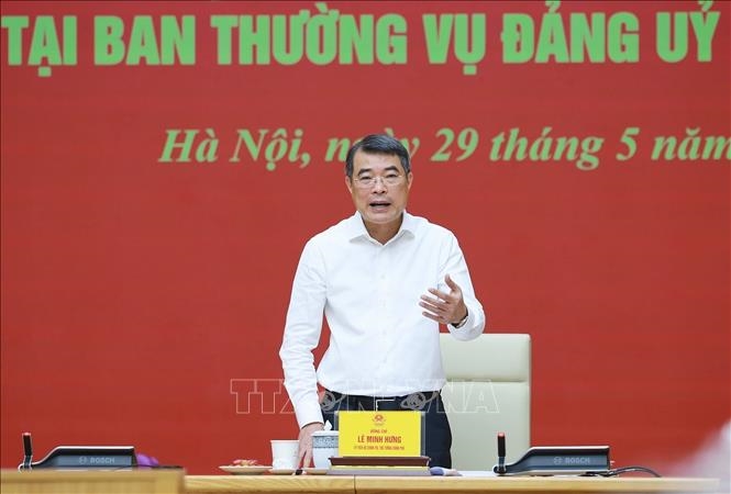 Hội nghị th&ocirc;ng qua b&aacute;o c&aacute;o kết quả kiểm tra tại Ban Thường vụ Đảng ủy Ch&iacute;nh phủ