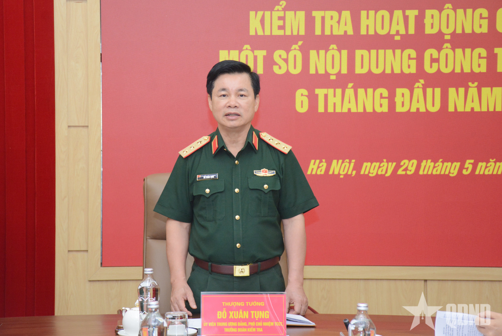 Đoàn kiểm tra số 3 Tổng cục Chính trị họp chuẩn bị kiểm tra các đơn vị khu vực phía Nam