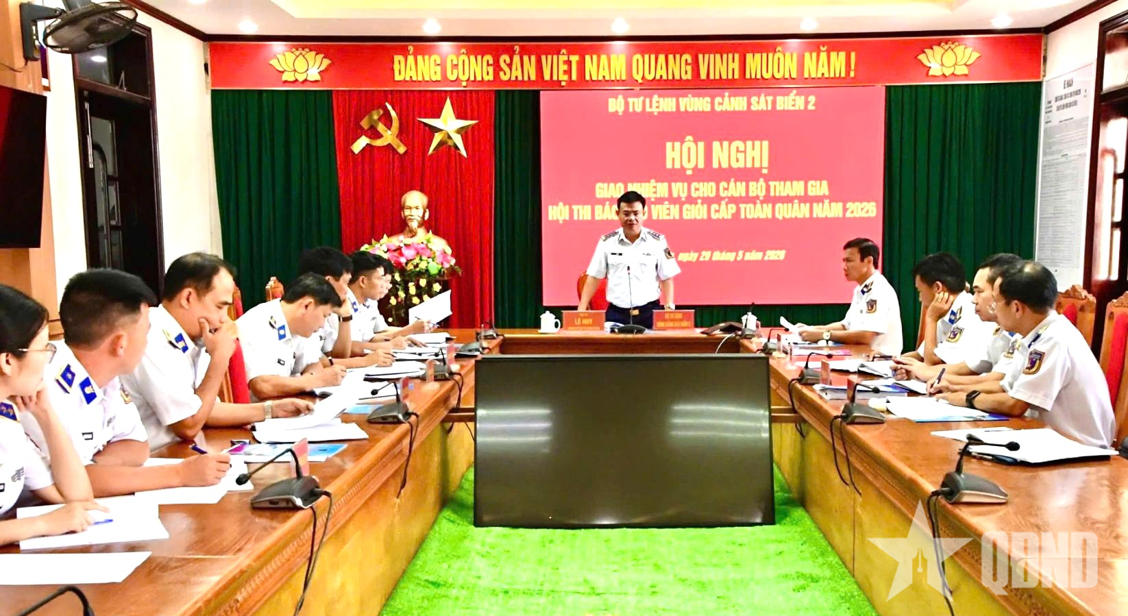 Vùng Cảnh sát biển 2 quyết tâm đạt thành tích tốt trong hội thi Báo cáo viên giỏi cấp toàn quân 