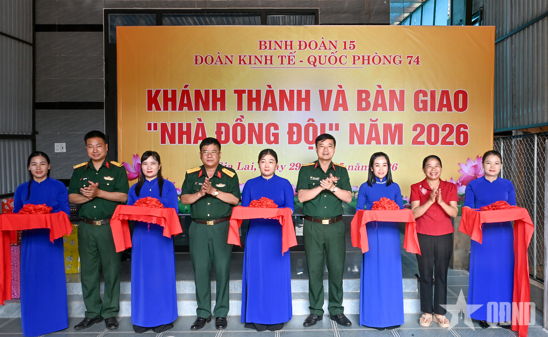 Đoàn Kinh tế - Quốc phòng 74: Khánh thành, bàn giao 3 ngôi “Nhà đồng đội”