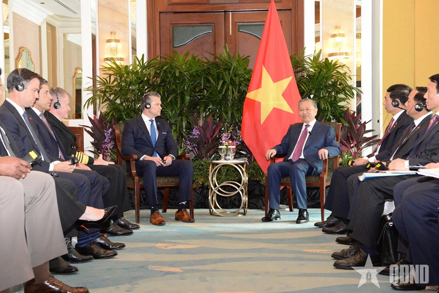 Tổng B&iacute; thư, Chủ tịch nước T&ocirc; L&acirc;m tiếp Bộ trưởng Quốc ph&ograve;ng c&aacute;c nước b&ecirc;n lề Đối thoại Shangri-La