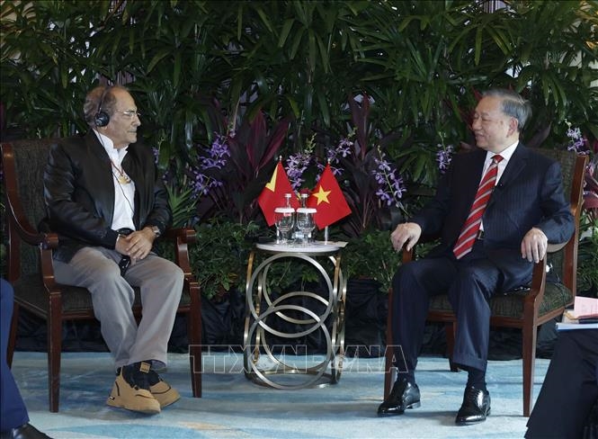 Tổng B&iacute; thư, Chủ tịch nước T&ocirc; L&acirc;m gặp Tổng thống Timor Leste Jos&eacute; Ramos-Horta