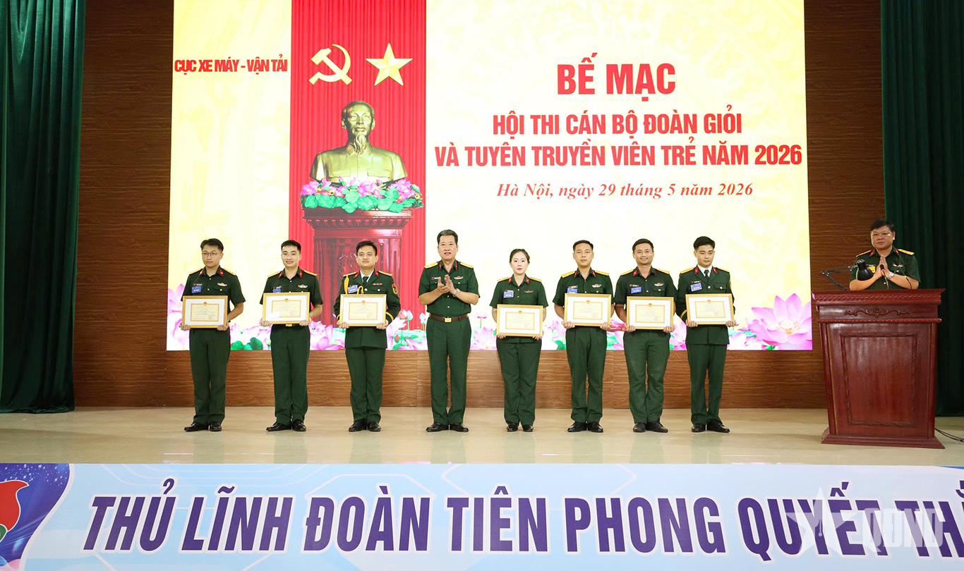Sôi nổi hội thi cán bộ Đoàn giỏi và Tuyên truyền viên trẻ tại Cục Xe máy - Vận tải