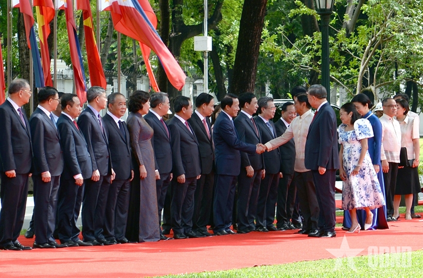 Lễ đón Tổng Bí thư, Chủ tịch nước Tô Lâm thăm cấp Nhà nước Philippines