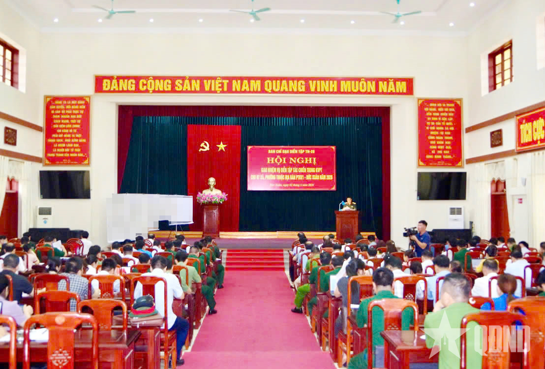 Thái Nguyên: Giao nhiệm vụ diễn tập tác chiến trong khu vực phòng thủ cho các xã, phường

