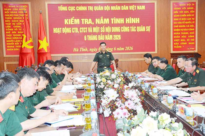 Bộ CHQS tỉnh Hà Tĩnh tổ chức thực hiện toàn diện, hiệu quả nhiệm vụ quân sự, quốc phòng và hoạt động CTĐ, CTCT
