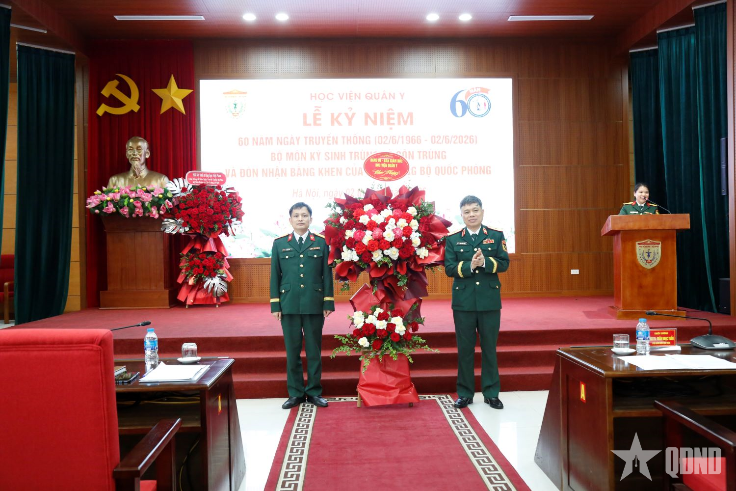 Bộ môn Ký sinh trùng và côn trùng (Học viện Quân y) kỷ niệm 60 năm Ngày truyền thống