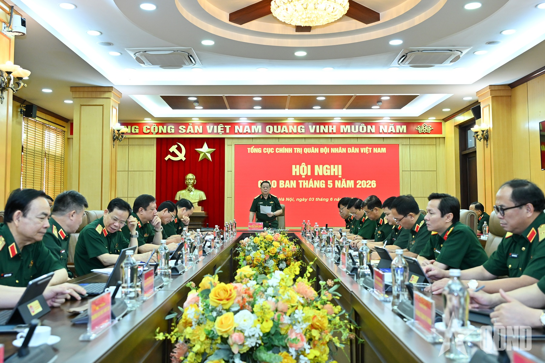 Đại tướng Nguyễn Trọng Nghĩa chủ trì Hội nghị giao ban Tổng cục Chính trị tháng 5-2026