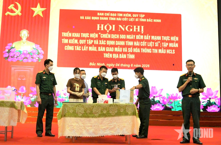 Bắc Ninh quyết tâm hoàn thành lấy mẫu ADN đối với 2.758 phần mộ liệt sĩ chưa có thông tin