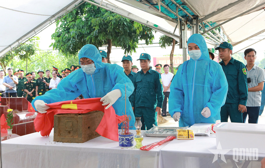 Phú Thọ làm điểm lấy mẫu hài cốt liệt sĩ chưa xác định được thông tin tại Nghĩa trang liệt sĩ xã Phù Ninh