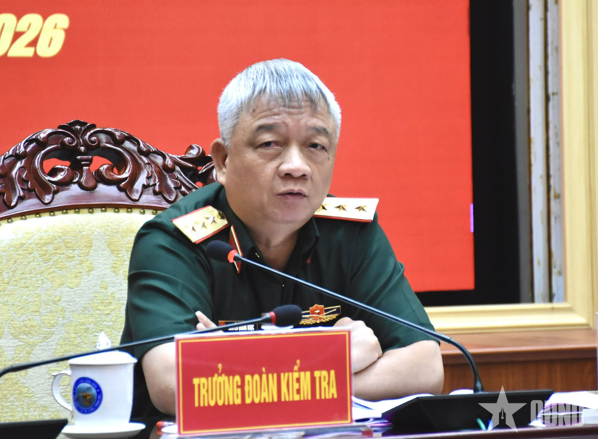 Thượng tướng Nguyễn Quang Ngọc kiểm tra công tác hậu cần, tài chính và đầu tư xây dựng cơ bản tại Binh chủng Công binh