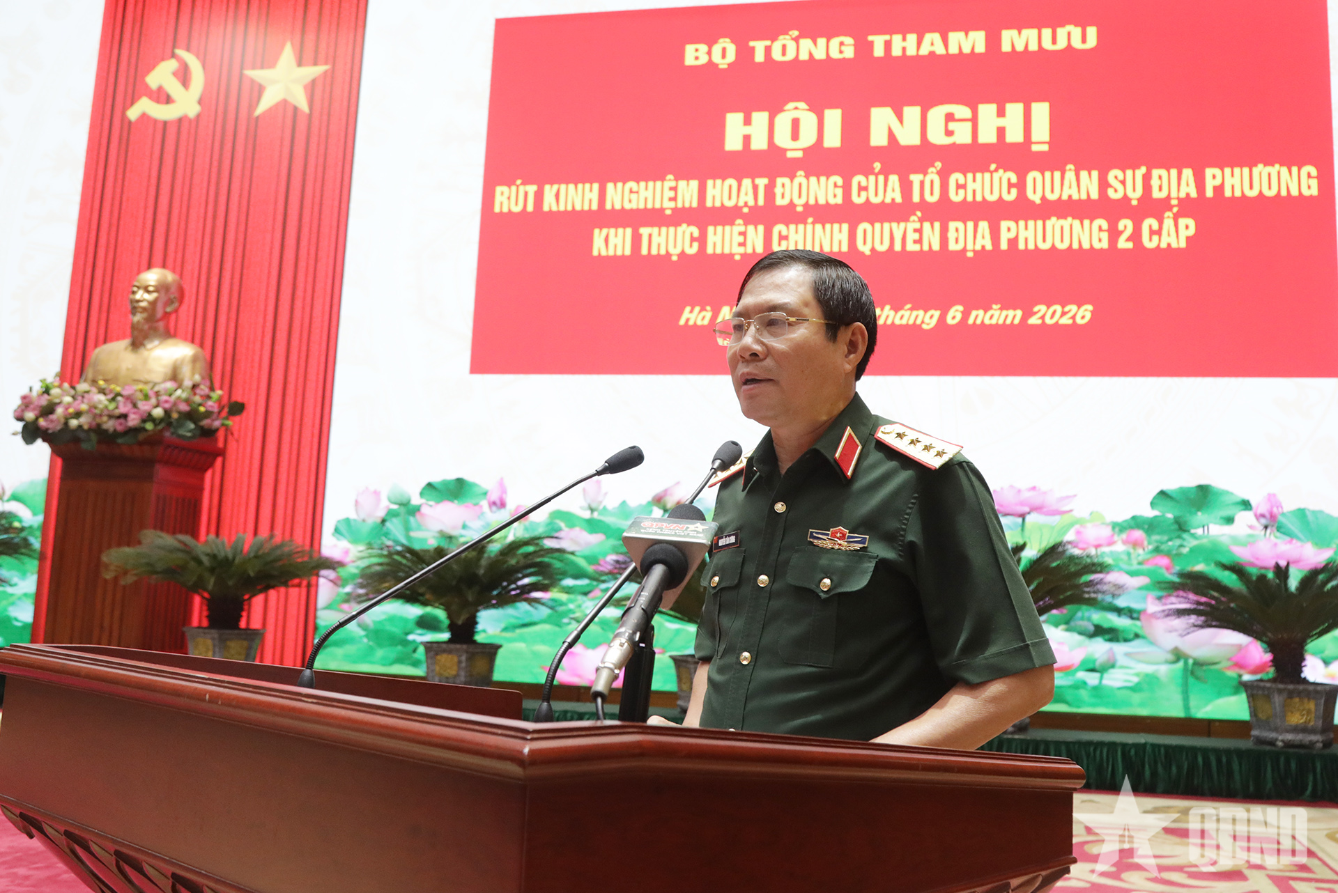Bộ Quốc phòng đã điều chỉnh hàng nghìn tổ chức quân sự địa phương
