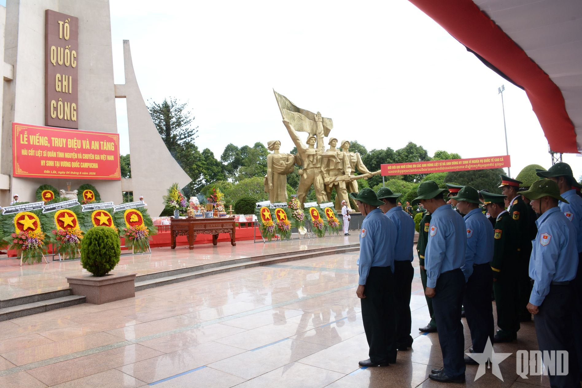 Đắk Lắk tổ chức truy điệu, an táng 27 hài cốt liệt sĩ