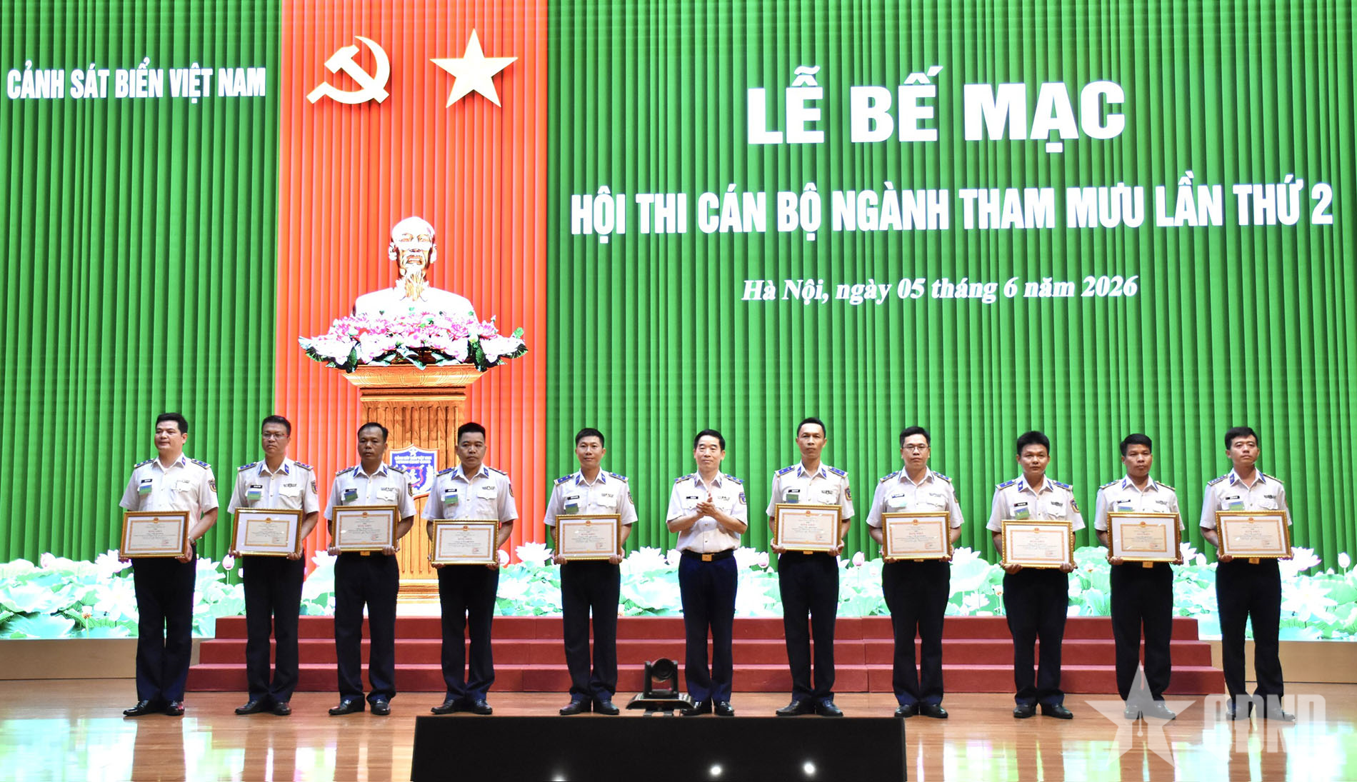 Cán bộ ngành Tham mưu Cảnh sát biển Việt Nam có trình độ năng lực khá, giỏi