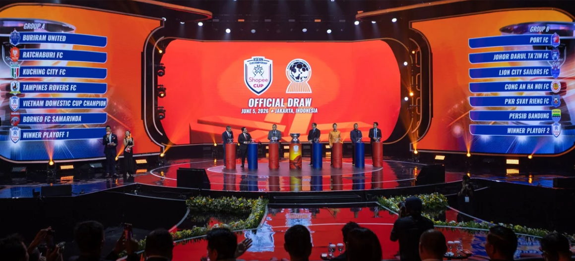 Nhà vô địch V-League rơi vào bảng đấu khó ở giải Đông Nam Á

