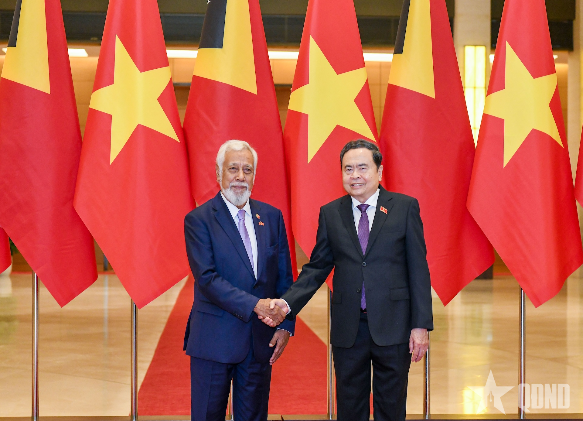 Chủ tịch Quốc hội Trần Thanh Mẫn hội kiến Thủ tướng Cộng hòa Dân chủ Timor-Leste