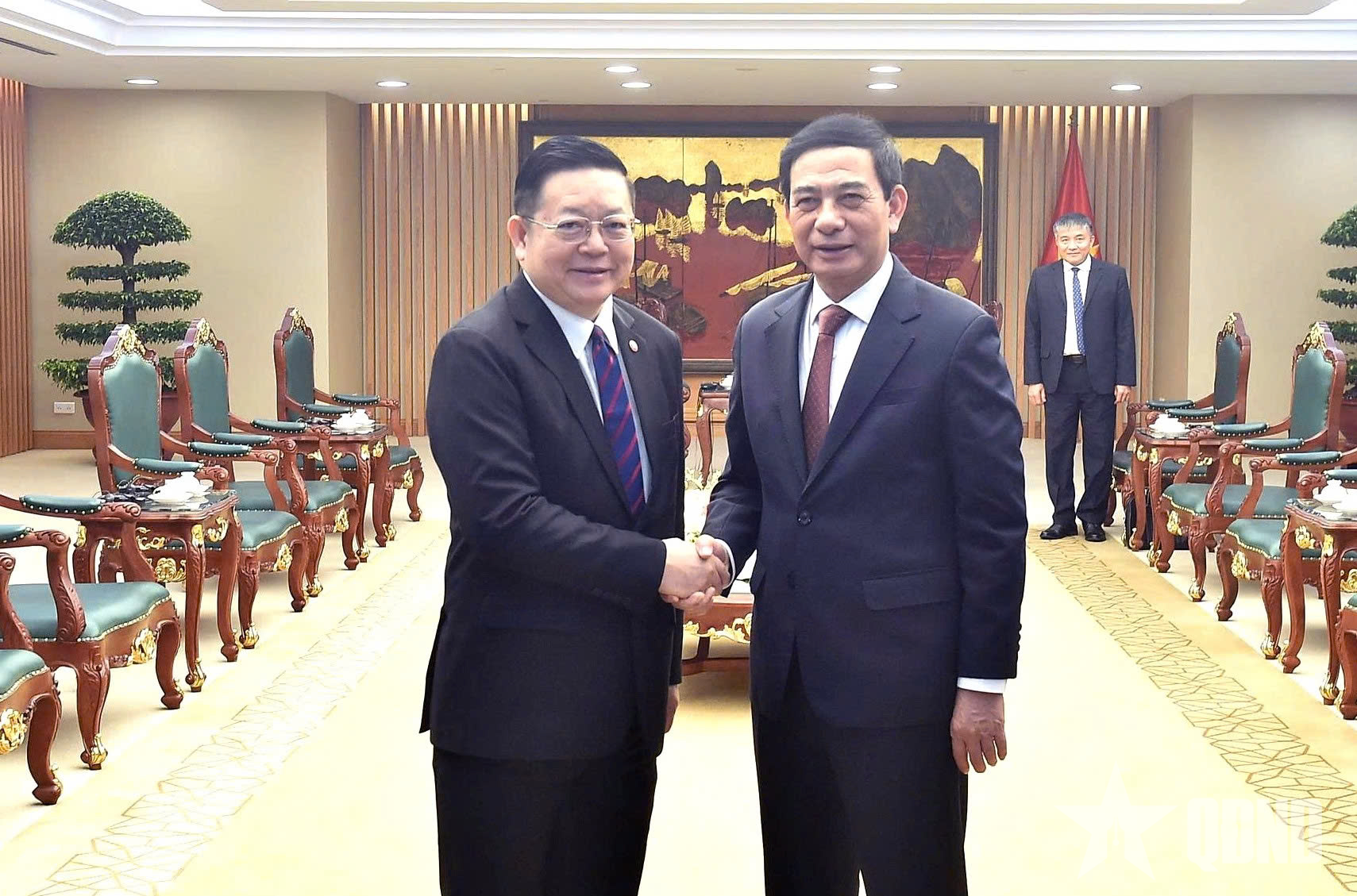 Phó thủ tướng, Bộ trưởng Bộ Quốc phòng Phan Văn Giang tiếp Tổng Thư ký ASEAN