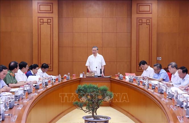 Thông báo Kết luận của Tổng Bí thư, Chủ tịch nước Tô Lâm tại buổi làm việc với Ban Tổ chức Trung ương về trọng tâm công tác xây dựng Đảng, công tác tổ chức, cán bộ