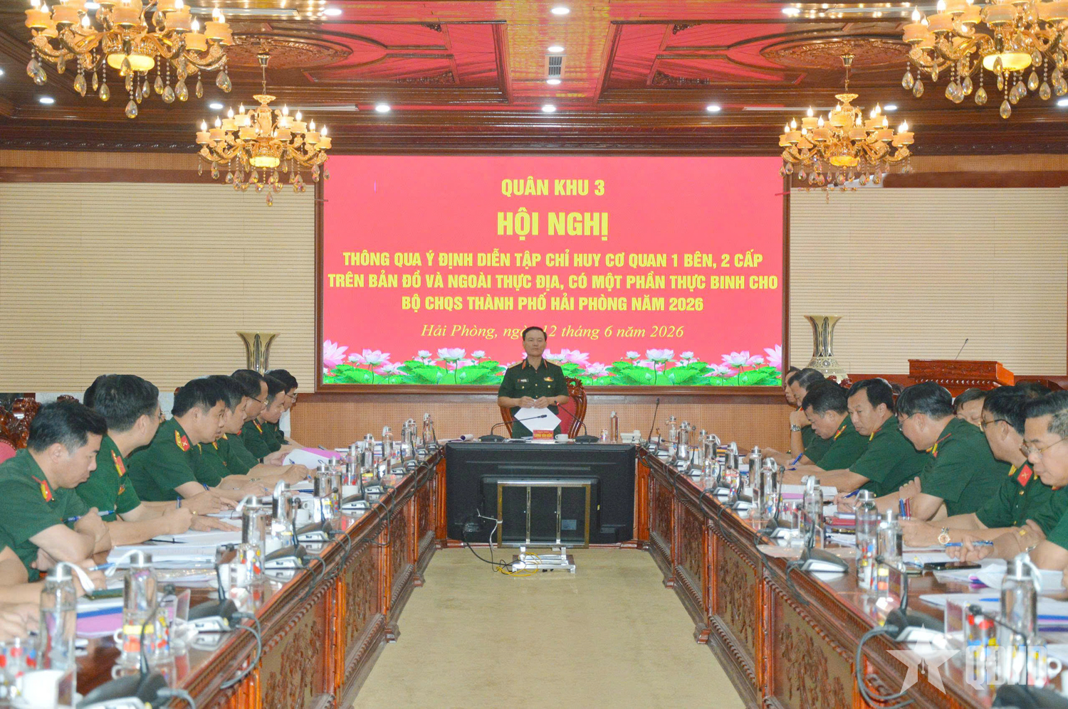 Thông qua Ý định diễn tập của Bộ CHQS tỉnh Quảng Ninh và Bộ CHQS TP Hải Phòng năm 2026