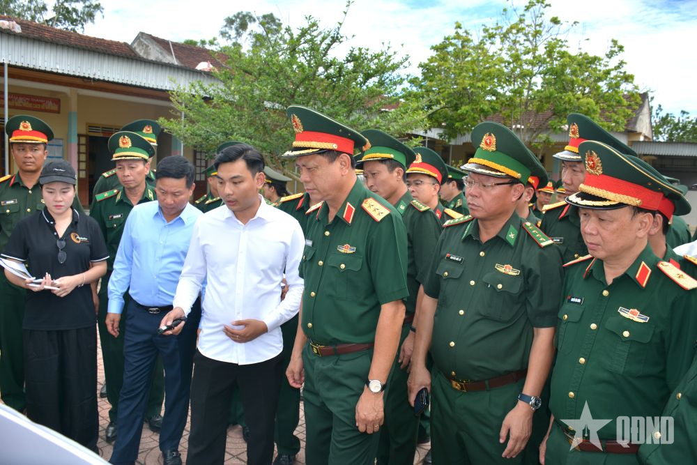 Thượng tướng Nguyễn Trường Thắng khảo sát chuẩn bị tổ chức Chương trình Giao lưu hữu nghị quốc phòng biên giới Việt Nam - Lào lần thứ 3
