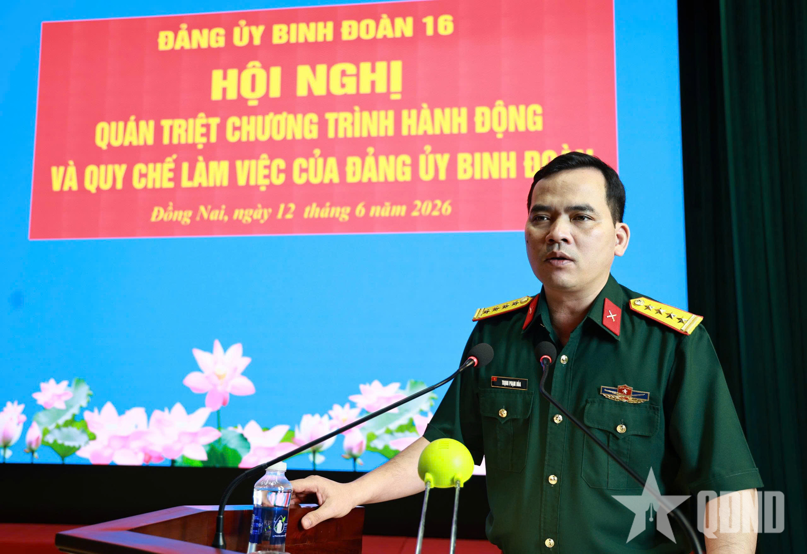 Đảng ủy Binh đoàn 16 quán triệt chương trình hành động và quy chế làm việc