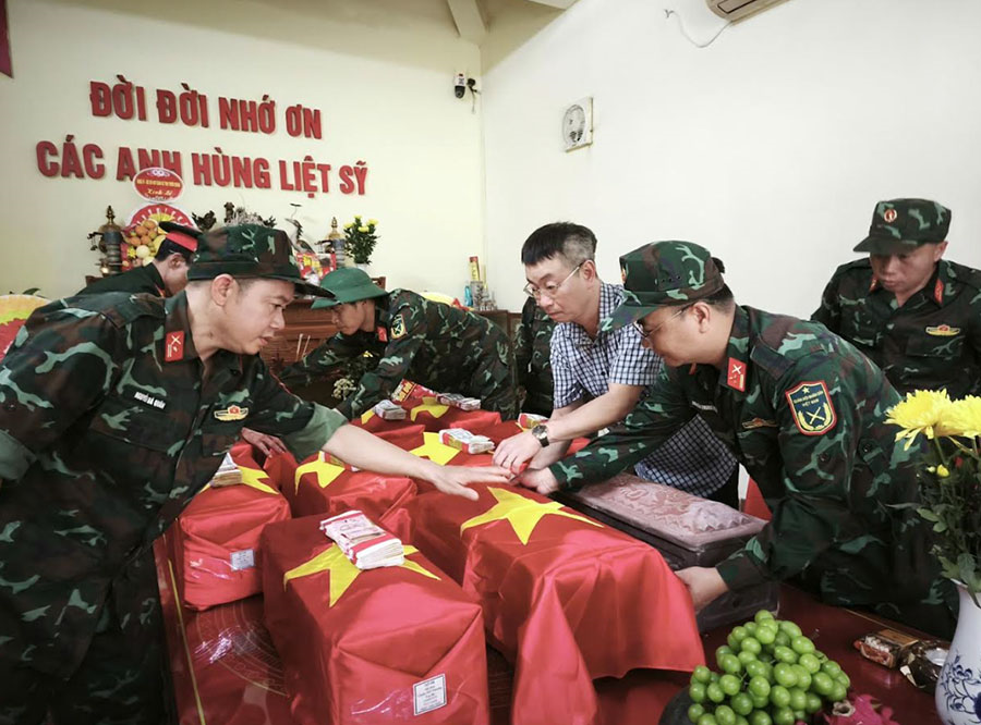 Tuyên Quang: Quy tập thêm 2 hài cốt liệt sĩ và 1 mộ tập thể tại xã Thanh Thủy