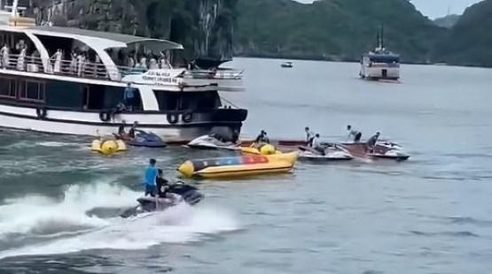 Va chạm giữa tàu du lịch và thuyền máy trên vịnh Lan Hạ, 1 người thiệt mạng