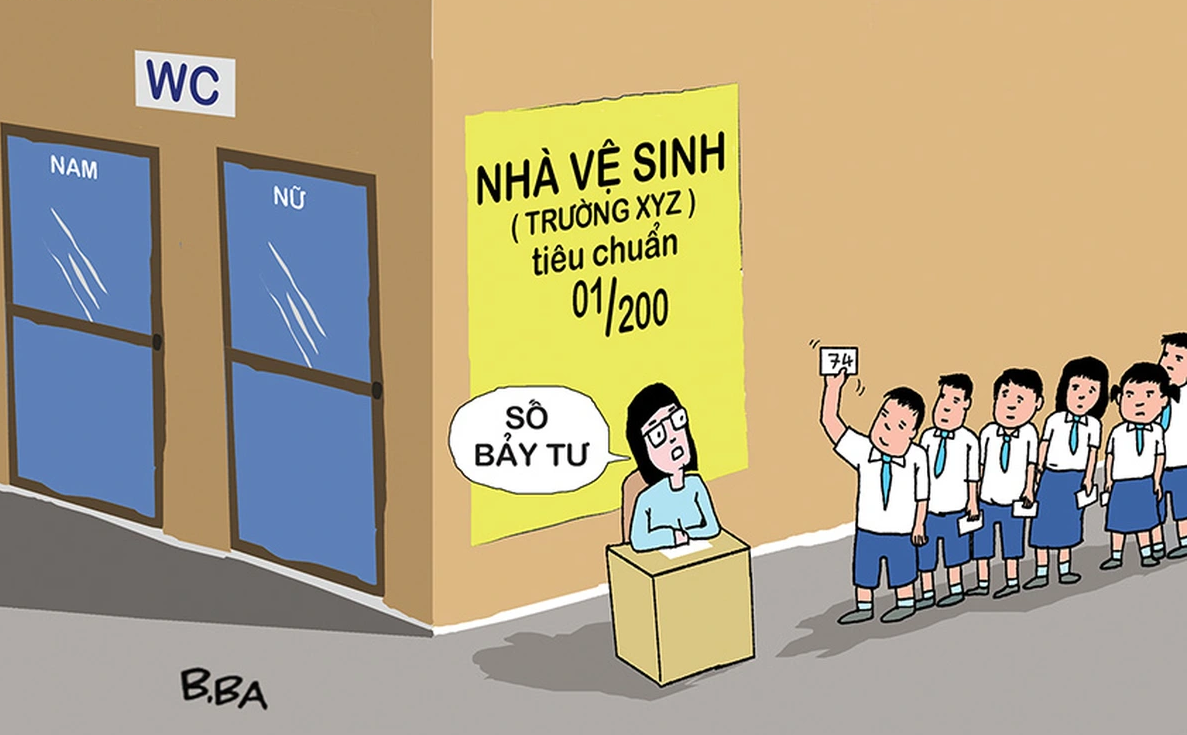 Trường đẹp nhưng nhà vệ sinh phải sạch